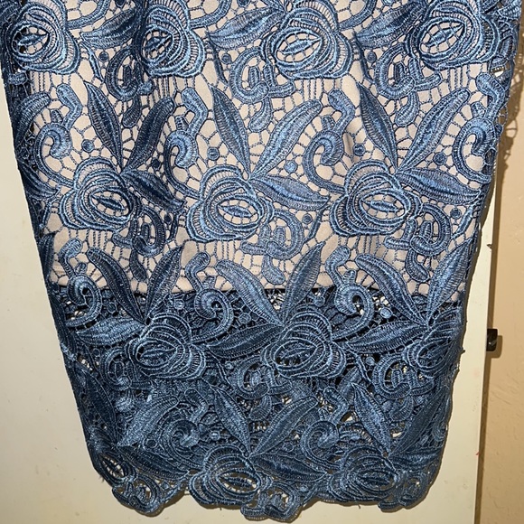 ❤️❤️❤️gorgeous formal blue and cream lcd Jax dress - Picture 2 of 5